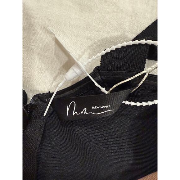 NWT Mew Mews Finbar Patchwork Lace Bandage Bodycon Dress Black Women's Small - Picture 9 of 15